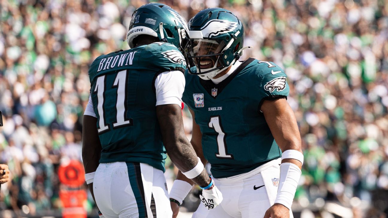 征途国际pg官网下载 - Eagles 核心四分卫 Jalen Hurts 谈与 A.J. Brown 的关系：「真的很棒」